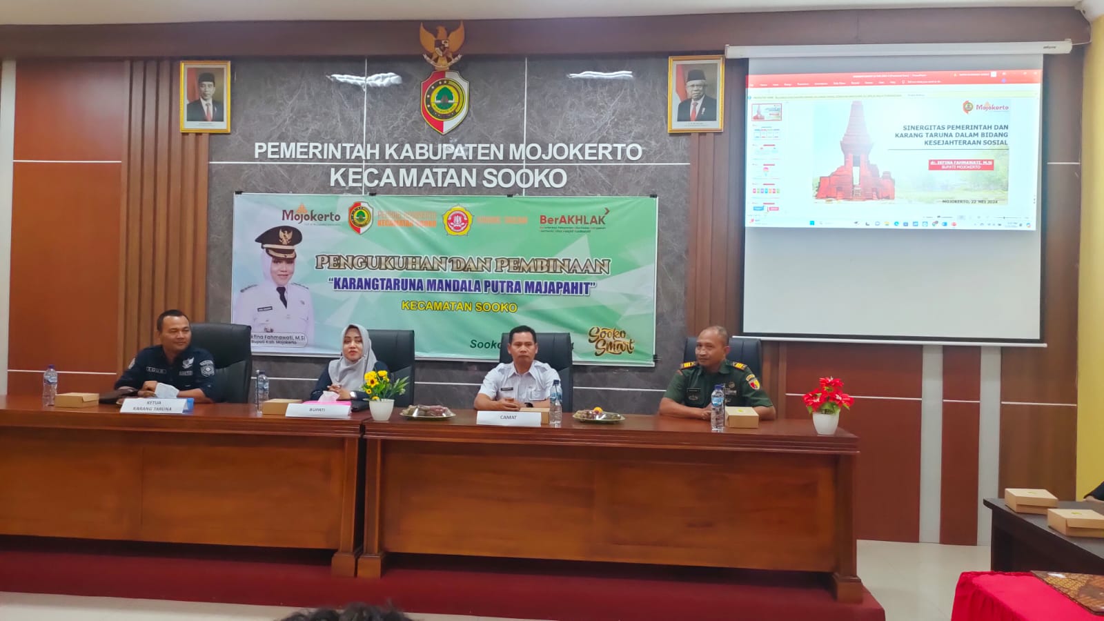 Pengukuhan dan Pembinaan Karang Tahuna Putra Mandala Majapahit Kecamatan Sooko
