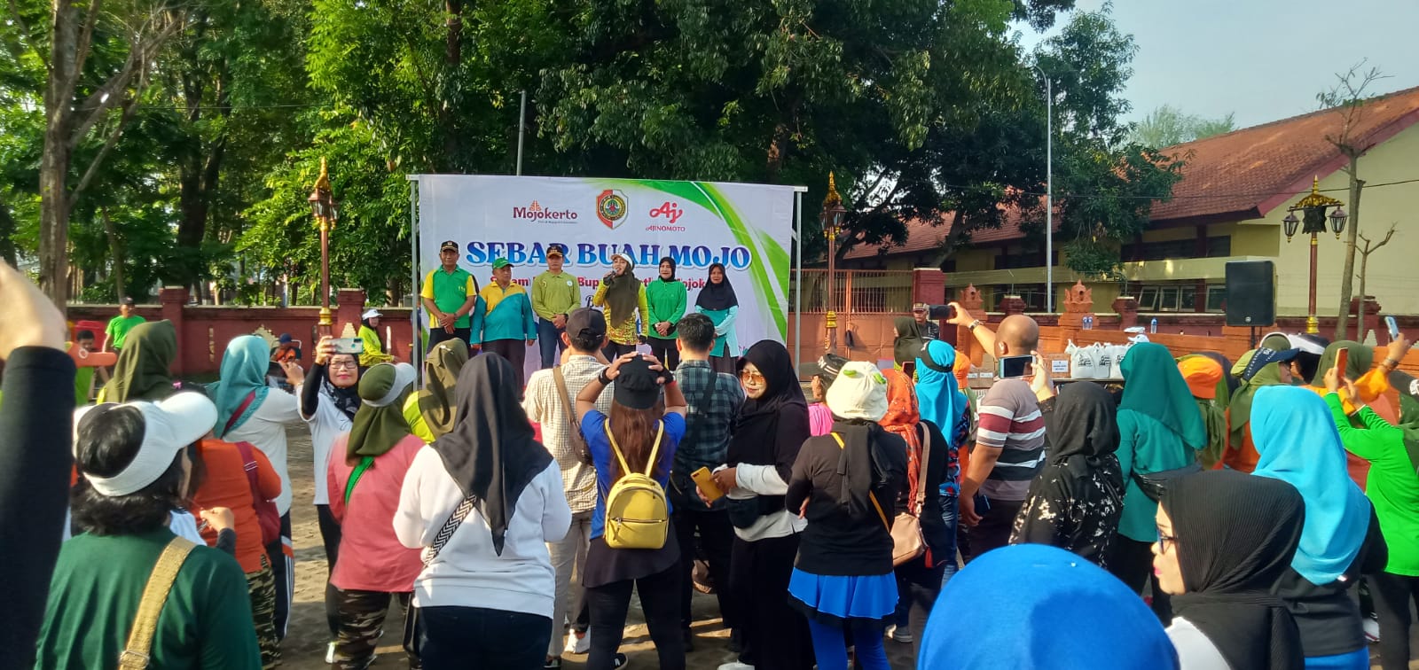 Senam Bersama Bupati Sehatkan Mojokerto Dan Peresmian Ruang Terbuka Hijau (RTH) Sooko.